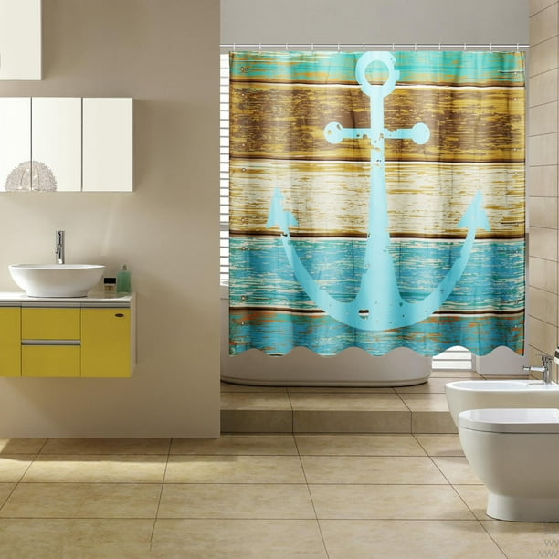 Shower Curtain /3pcs Bathroom Non-Slip Pedestal Rug+Lid Toilet Cover+Bath 